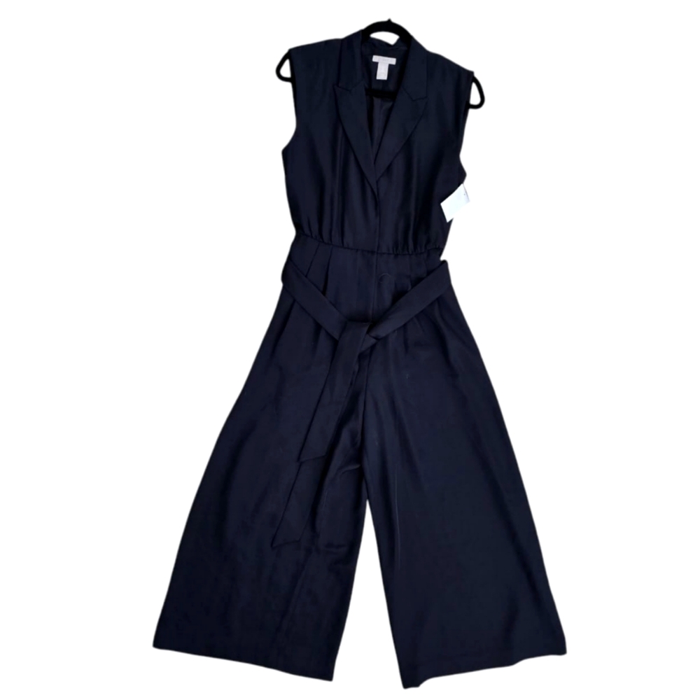 Elegant Navy Blue Sleeveless Jumpsuit